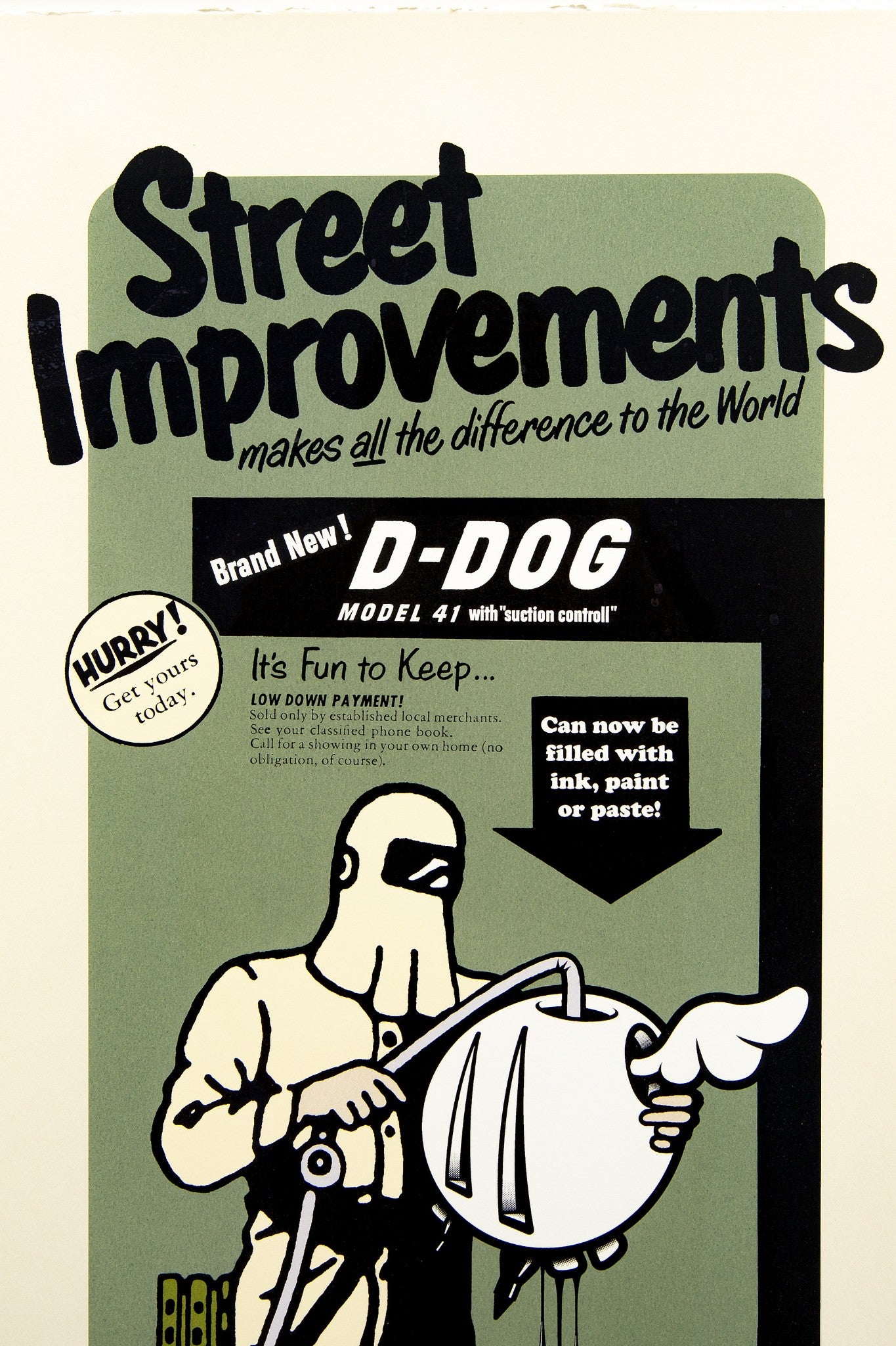 D*Face aka Dean Stockton - "Street Improvements 1 (D-Dog)" - Limited Edition