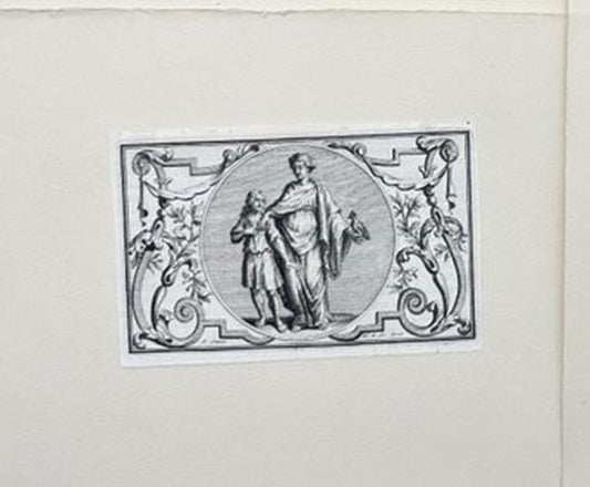 Antique Engraving - Symboliс Plot - Mythology - Hubert Kornelisz - Ottens - E2