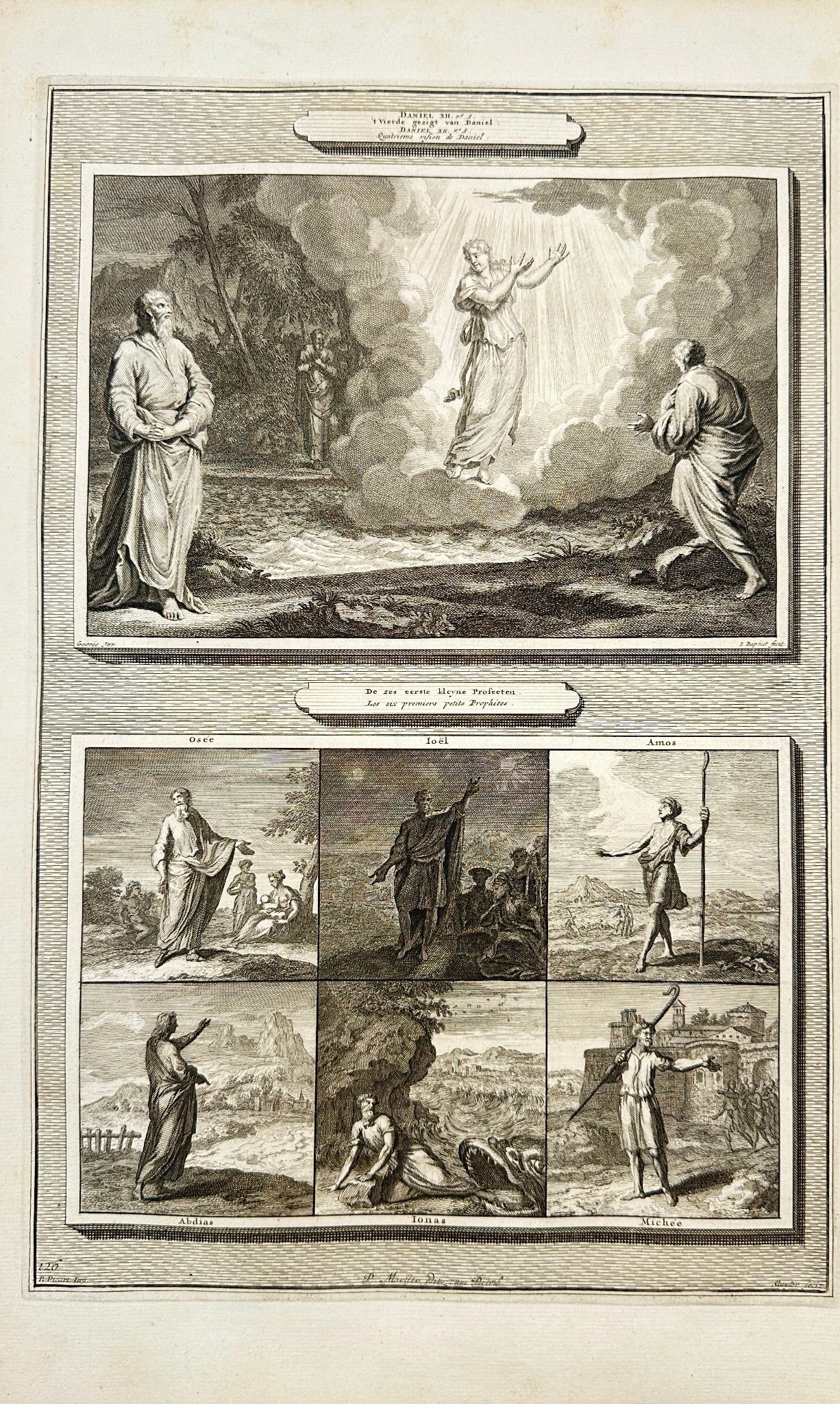 Antique Print - Pierre Mortier - Fourth Vision of Daniel - Amsterdam - F5