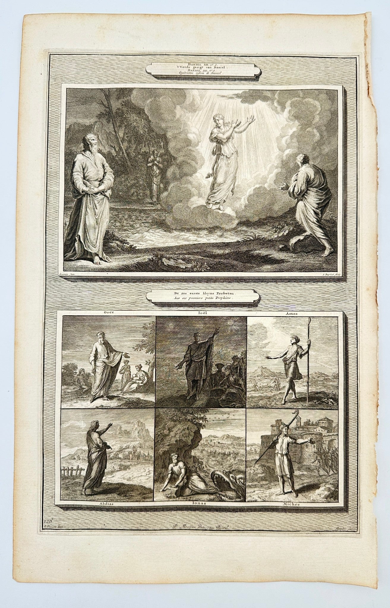 Antique Print - Pierre Mortier - Fourth Vision of Daniel - Amsterdam - F5