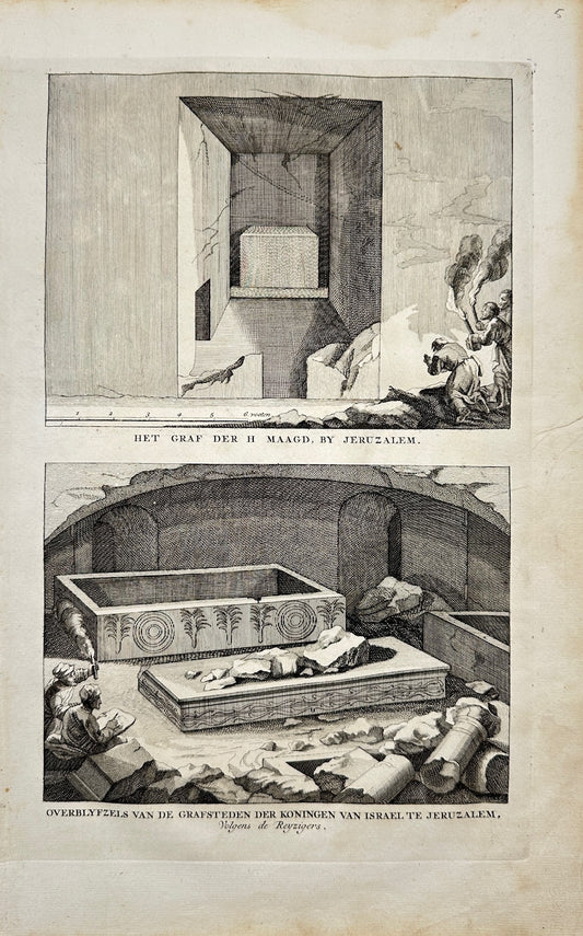 Antique Print - Antoine Augustine Calmet - Tomb of the Blessed Virgin Mary - F5