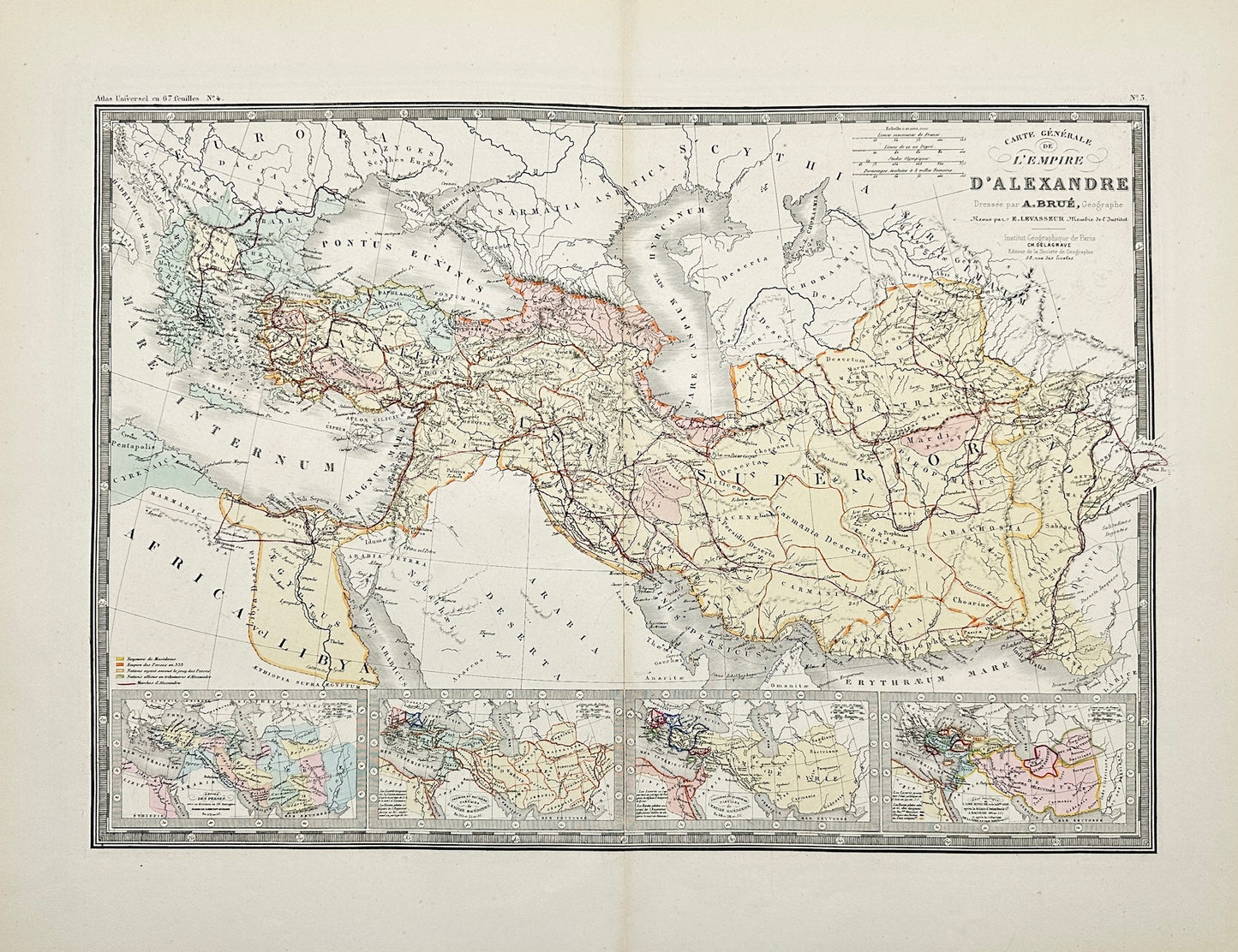 Antique Map - Charles Delagrave - Antique map of Persia Macedonia - France - G3