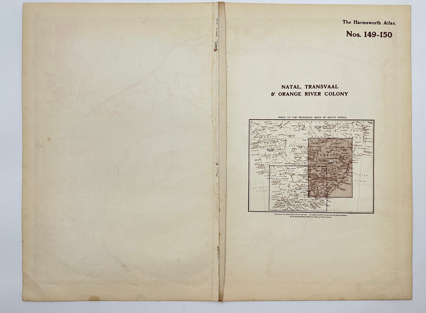 Original Antique Map - Alfred Harmsworth - Natal - Brazil - Transvaal - G3