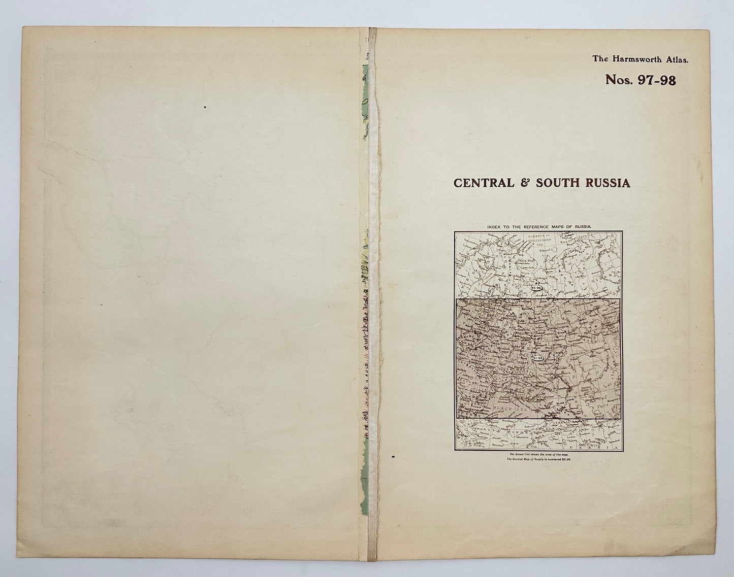 Original Antique Map - Alfred Harmsworth - Central & South Russia - G3