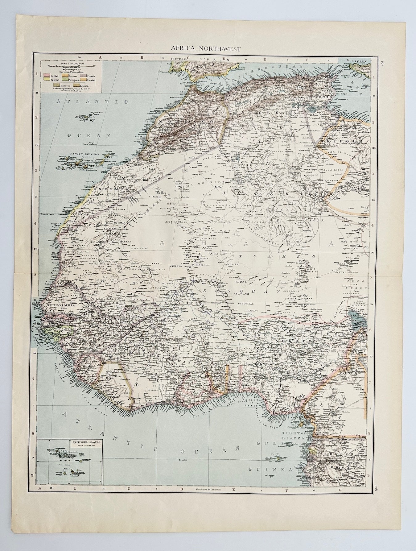 Antique Map - Richard Andree - Africa - North-West - Abuja - Cairo - G3