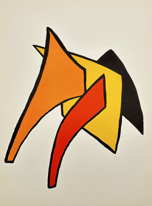 Colour Lithography - Derriere Le Mirroire #141 - Alexander Calder - France